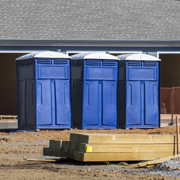 what is the expected delivery and pickup timeframe for the portable toilets in Redwood City